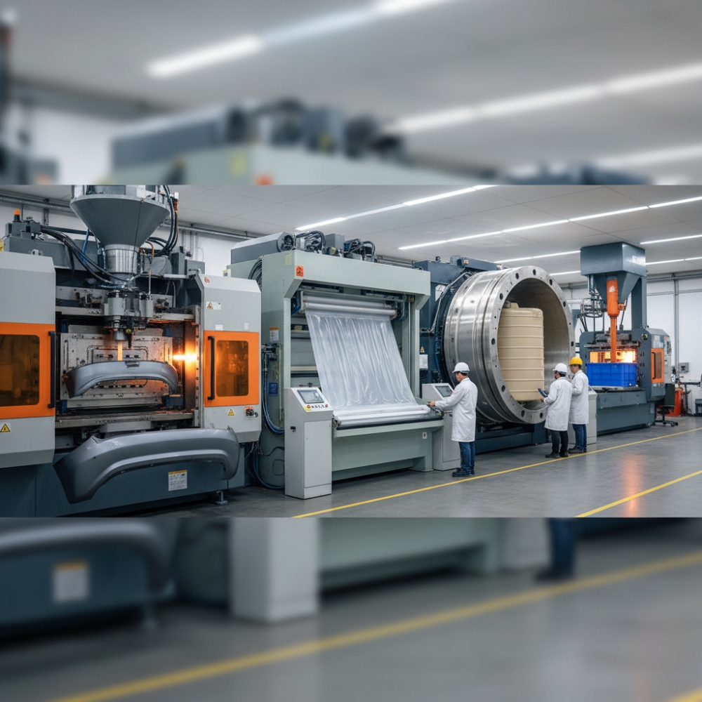 Injection molding vs thermoforming vs rotational molding for large plastic parts